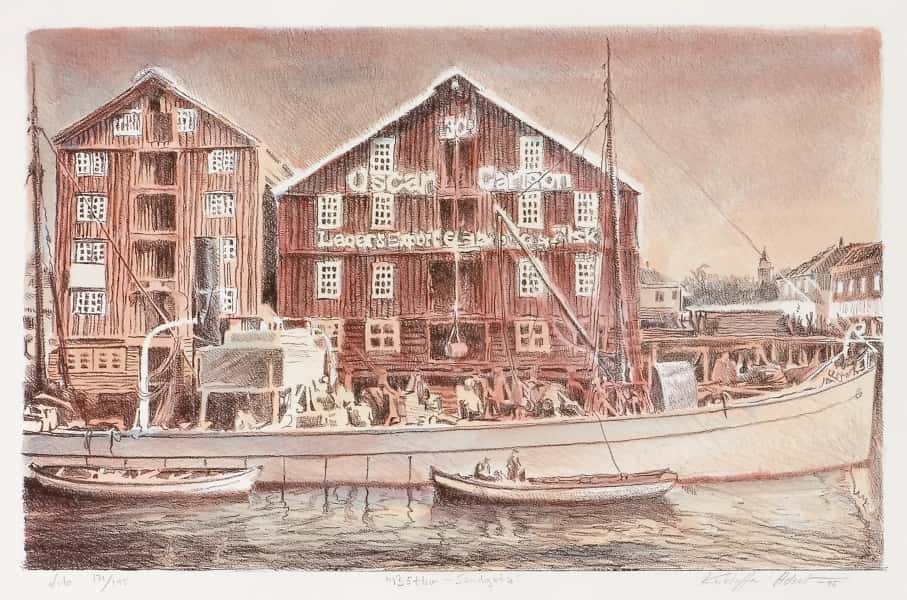 Båtliv Sandgata av Kristoffer Helset