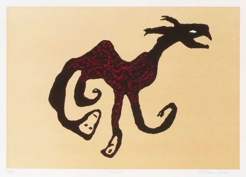 Litografi av Guttorm Nordø